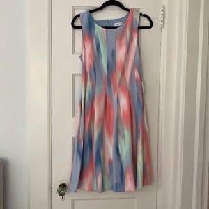 Pleated Calvin Klein midi dress